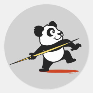 Sticker Rond Javelin Panda