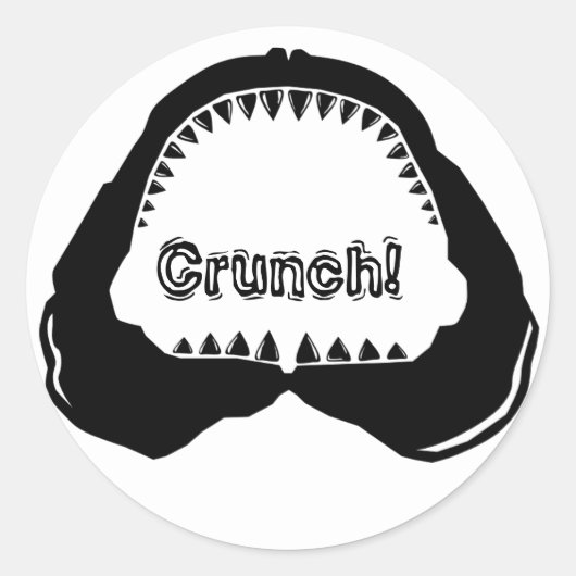 Sticker Rond Jaw de requin (Devant)