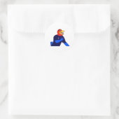 Sticker Rond Jayhawk Allons-y (Sac)