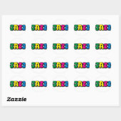 Sticker Rond Jazz (Feuille)