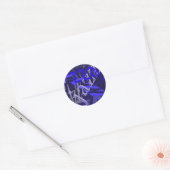 Sticker Rond Jazz Blue sur Blue (Enveloppe)
