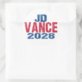 Sticker Rond JD Vance 2028 (déçu) (Sac)