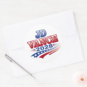 Sticker Rond JD Vance 2028 (ssol) (Enveloppe)