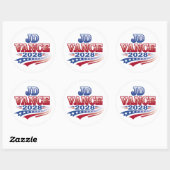 Sticker Rond JD Vance 2028 (ssol) (Feuille)