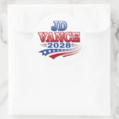 Sticker Rond JD Vance 2028 (ssol) (Sac)