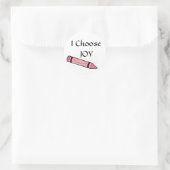 Sticker Rond JE choisis JOY (Sac)