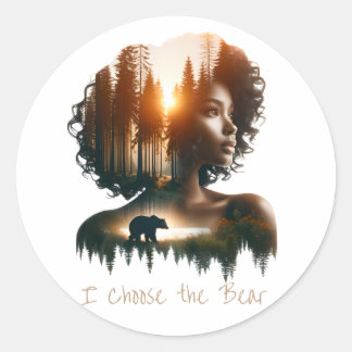 Sticker Rond Je choisis l'autocollant