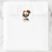 Sticker Rond Je choisis l'ours (Sac)