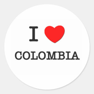 STICKER ROND JE COEUR LA COLOMBIE