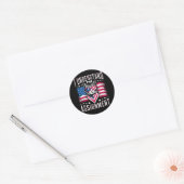 Sticker Rond Je Comprends L'Affectation Chat Enfant Chat Lady (Enveloppe)