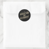 Sticker Rond Je comprends l'affectation Vote Kamala's 2024 (Sac)
