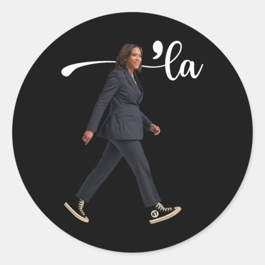 Sticker Rond Je Comprends L'Élection 2024 De L'Ignment Des Chau (Devant)