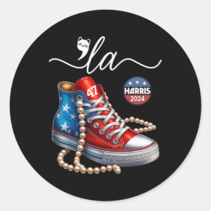 Sticker Rond Je Comprends L'Ignment Comma La Cute Chaussures 20