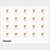 Sticker Rond Je crache (Feuille)