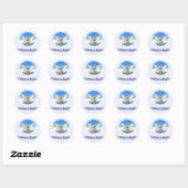 Sticker Rond Je crois aux anges (Feuille)