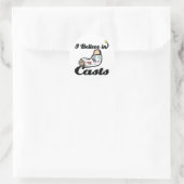 Sticker Rond je crois aux casts (Sac)