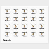 Sticker Rond je crois aux mullets (Feuille)