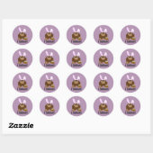 Sticker Rond Je Crois ! Pâques (Feuille)