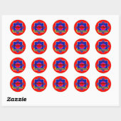 Sticker Rond Je désire la romance (Feuille)