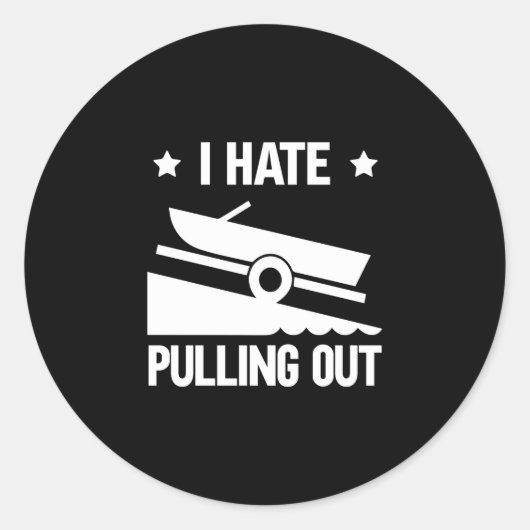 Sticker Rond Je déteste sortir la performance (Devant)