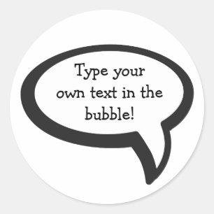 Sticker Rond Je dis… Modèle d'autocollant