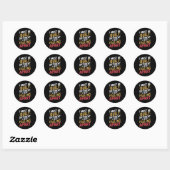 Sticker Rond Je dois être construit différemment je continue de (Feuille)