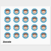 Sticker Rond Je donne une conférence en primaire (Feuille)