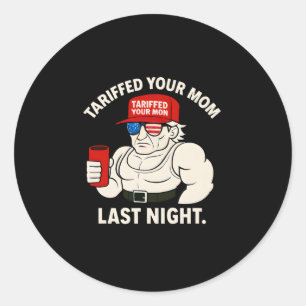 Sticker Rond Je fais Commerce Équitable Tarif Papa Tariffé Votr
