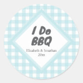 Sticker Rond Je fais du BBQ (Devant)