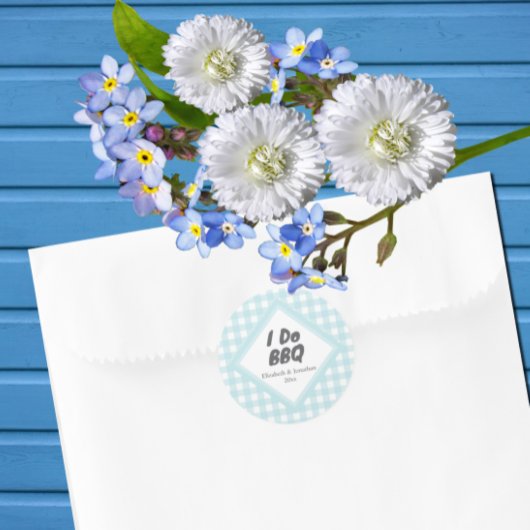 Sticker Rond Je fais du BBQ