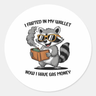 Sticker Rond Je L'Ai Farci Dans Mon Portefeuille Maintenant Avo