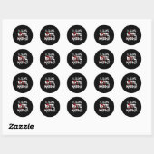 Sticker Rond Je Laisse Bite Marks Amusant Halloween Vampire san (Feuille)