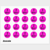 Sticker Rond Je le fais (Feuille)