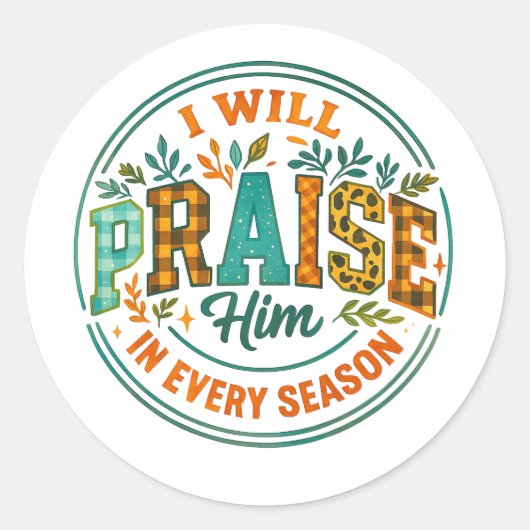 Sticker Rond Je Le Louerai... (Devant)