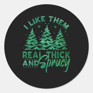 Sticker Rond Je Les Aime Vraiment Épais Et Sprucey E Tree