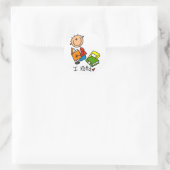 Sticker Rond Je lis (Sac)