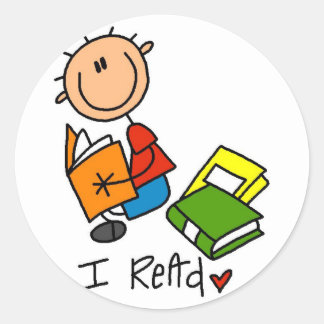 Sticker Rond Je lis des t-shirts et des cadeaux