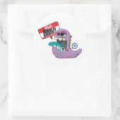 Sticker Rond Je m'appelle Aaah ! (Sac)