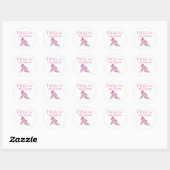 Sticker Rond Je marche pour ma mère (Feuille)