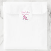 Sticker Rond Je marche pour ma mère (Sac)