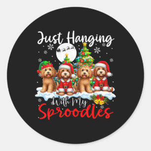 Sticker Rond Je me suis juste accroché avec mes gribouillis Noë