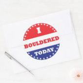 Sticker Rond Je me suis souillé aujourd'hui (Enveloppe)