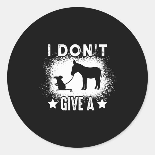 Sticker Rond Je m'en fiche comme de l'an quarante 1 (Devant)