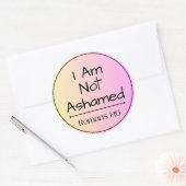 Sticker Rond Je N'Ai Pas Honte (Enveloppe)