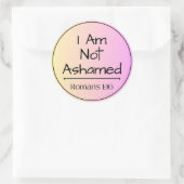 Sticker Rond Je N'Ai Pas Honte (Sac)