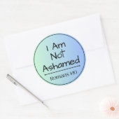 Sticker Rond Je N'Ai Pas Honte (Enveloppe)