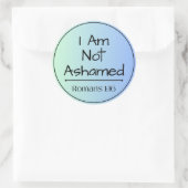 Sticker Rond Je N'Ai Pas Honte (Sac)