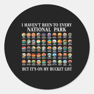 Sticker Rond Je n'ai pas visité chaque liste de contrôle de par