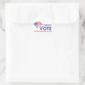 Sticker Rond Je n'ai pas voté l'autocollant (Sac)