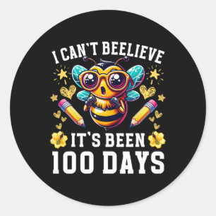 Sticker Rond Je n'arrive pas à croire que ça a été 100 Jours Dr